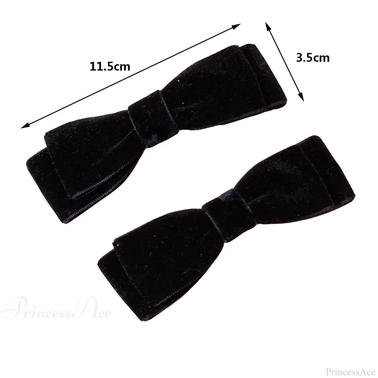 Velvet Black Head Bow Headdress - Hair Accessory