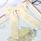 Velvet Temperament Ponytail Black Red Ribbon Hair Accessory