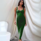 Victoria Luxe Long Fitted Summer Dress Designer Edit
