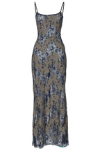 Elsa Timeless Embroidered Maxi Dress with Lacing Premium Wardrobe Essential