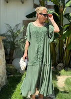 Iliana Boutique Embroidered Dress Chic Silhouette Collection