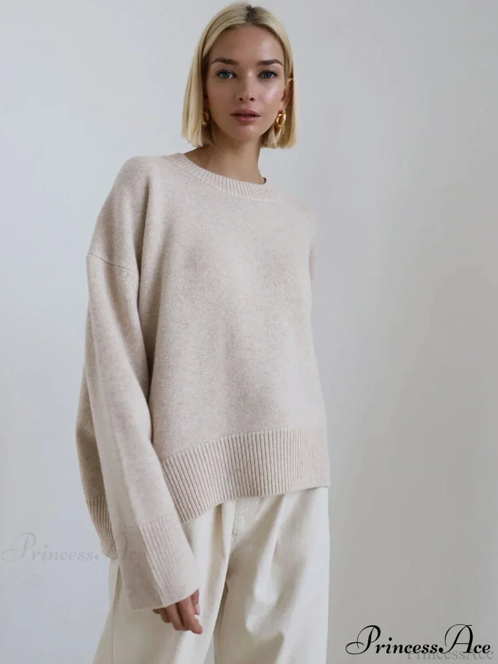 Vintage Casual Cozy Stylish Autumnal Streetwear Warm Long Sleeve Sweater