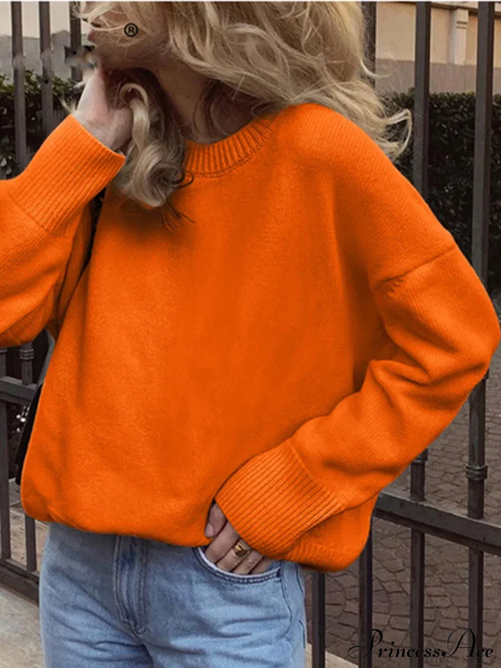 Vintage Casual Cozy Stylish Autumnal Streetwear Warm Long Sleeve Sweater