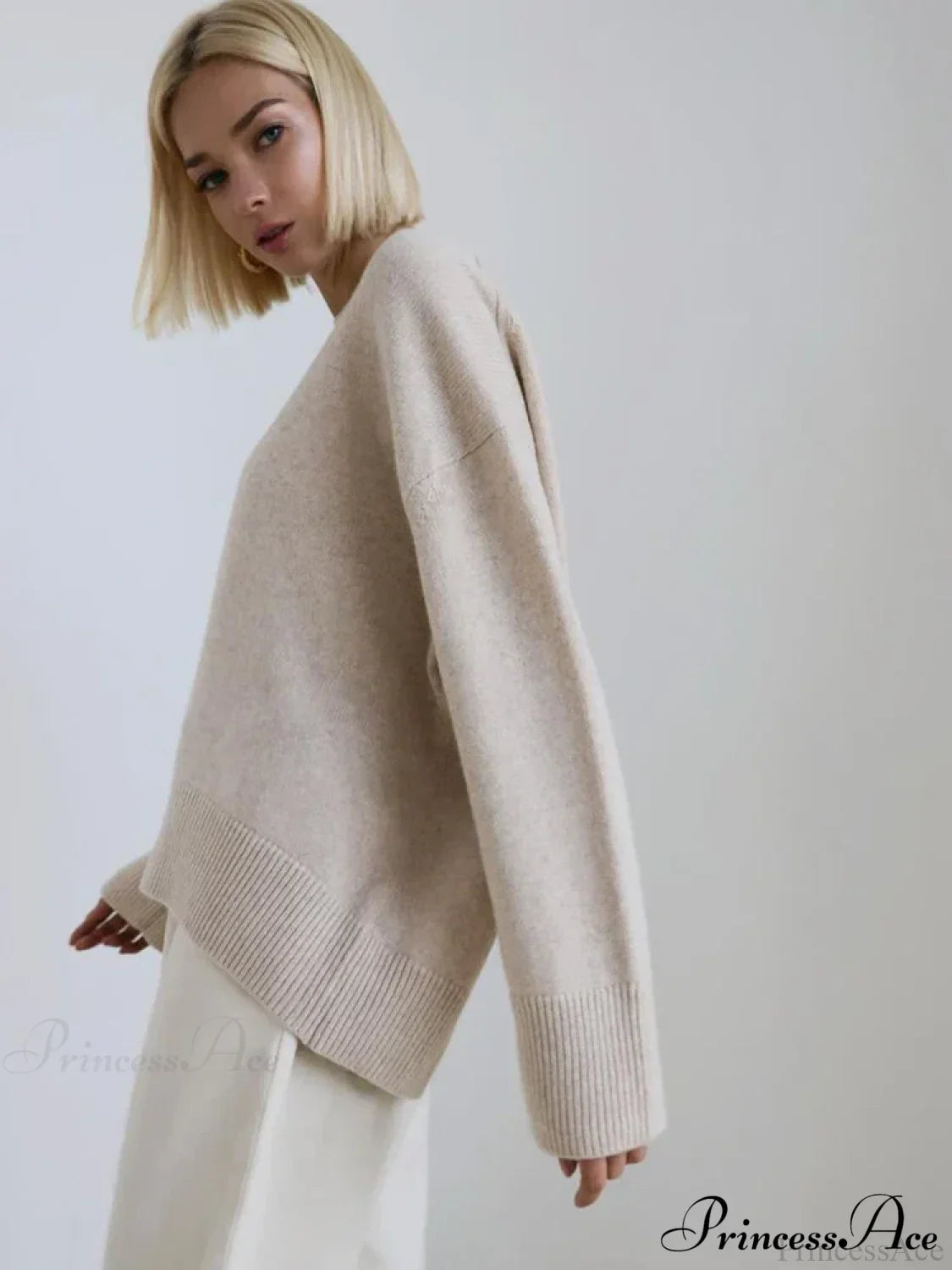 Vintage Casual Cozy Stylish Autumnal Streetwear Warm Long Sleeve Sweater