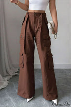 Vintage Denim Multi-Pocket Cargo Pants