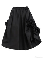 Vintage Floral Loose Midi Skirt