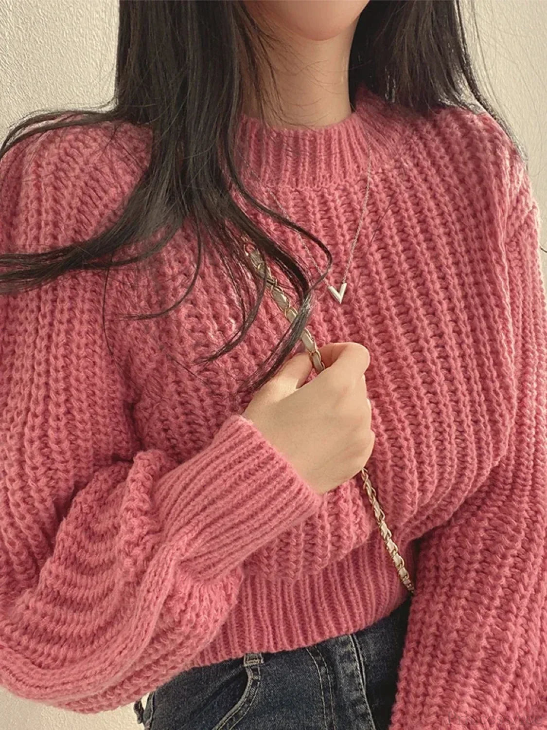 Vintage Lantern Long Sleeve Sweater