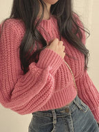 Vintage Lantern Long Sleeve Sweater