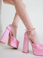 Vintage Mary Jane Chunky Gothic Tall Heel