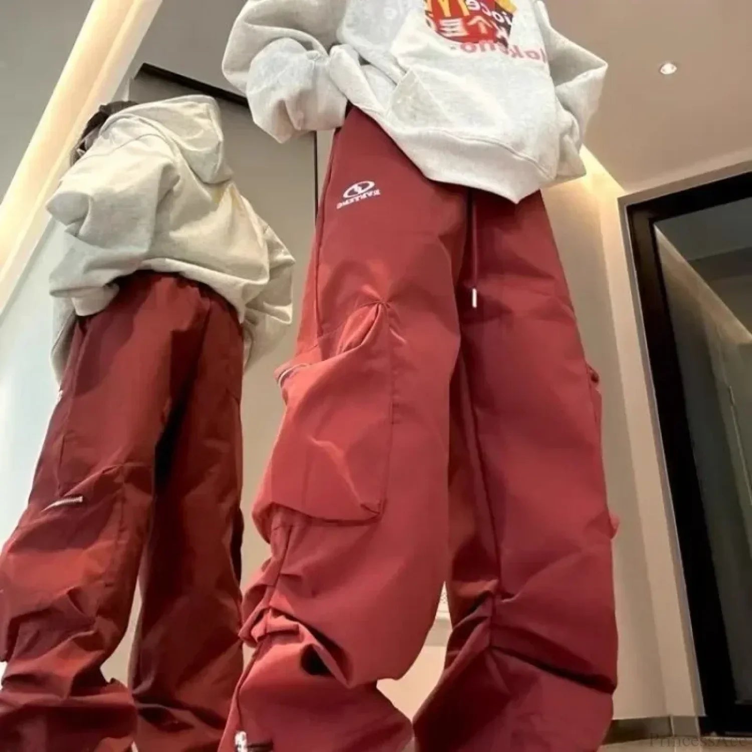 Vintage Pleated Cargo Pants