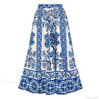 Vintage Printed Sarong Two Piece Set