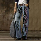 Vintage Style Loose Wide Leg Streetwear Denim Jean