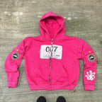 Vintage Wash Zip Up Hoodie