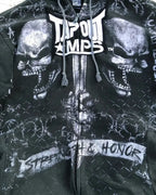Vintage Y2K Gothic Skeleton Zipper Hoodie