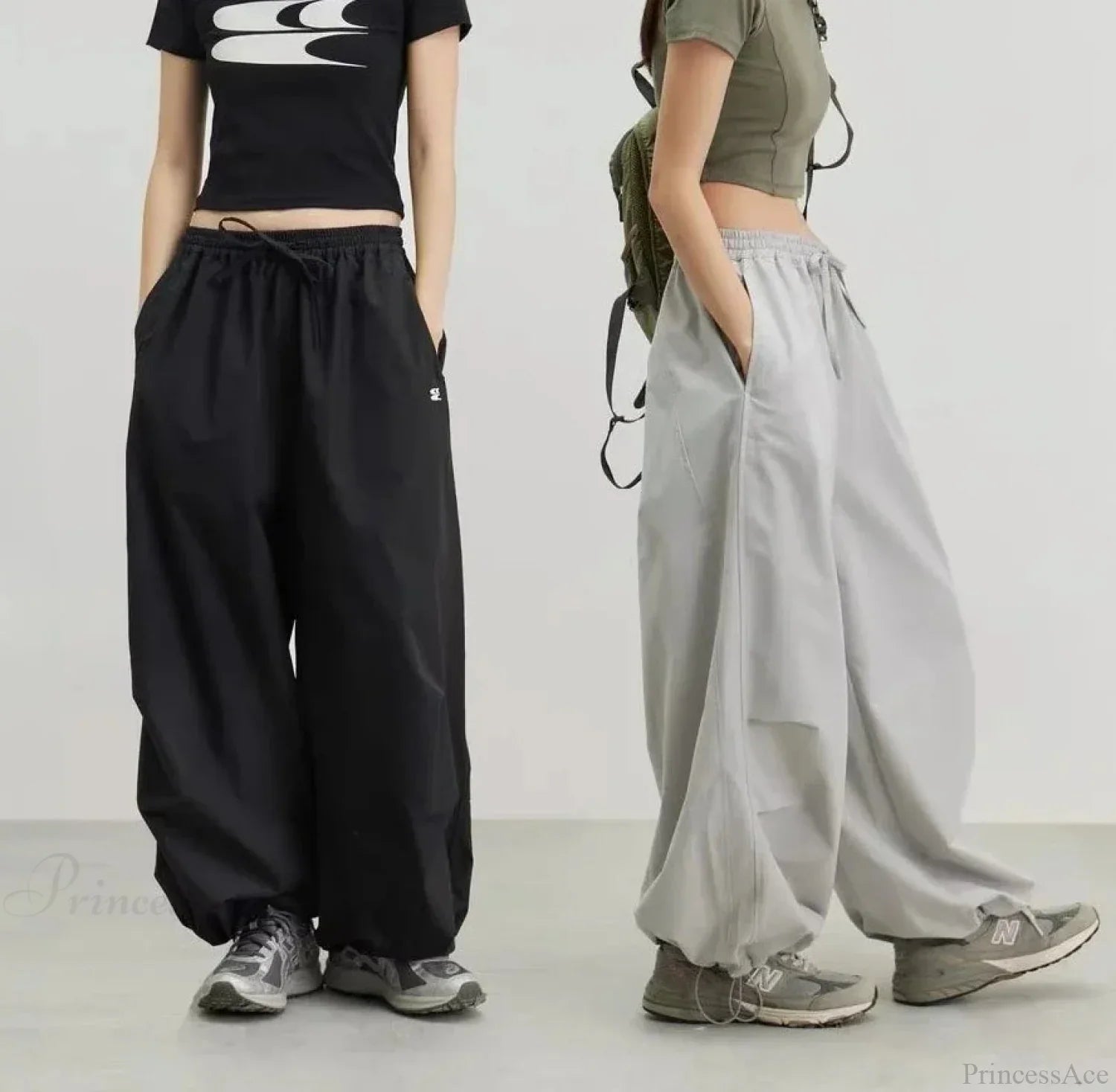 Vintage Y2K Harajuku Parachute Pants