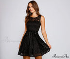 Violetta Formal Glitter Charming And Lace Party Dress