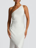 Vivienne One-Shoulder Mesh Maxi Dress