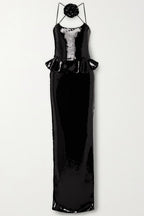 Hadley Sequined Tulle Puff Maxi Dress