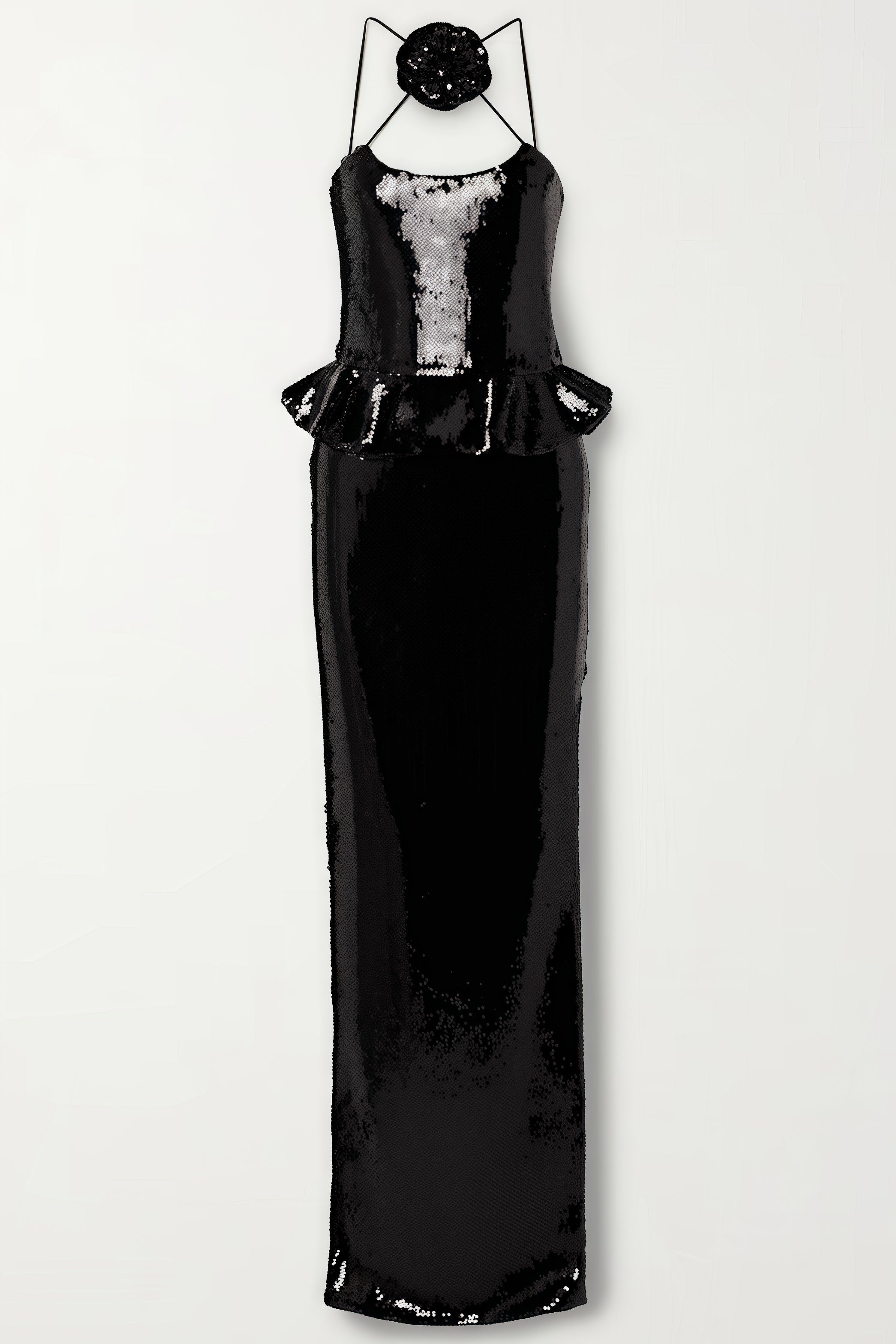 Hadley Sequined Tulle Puff Maxi Dress