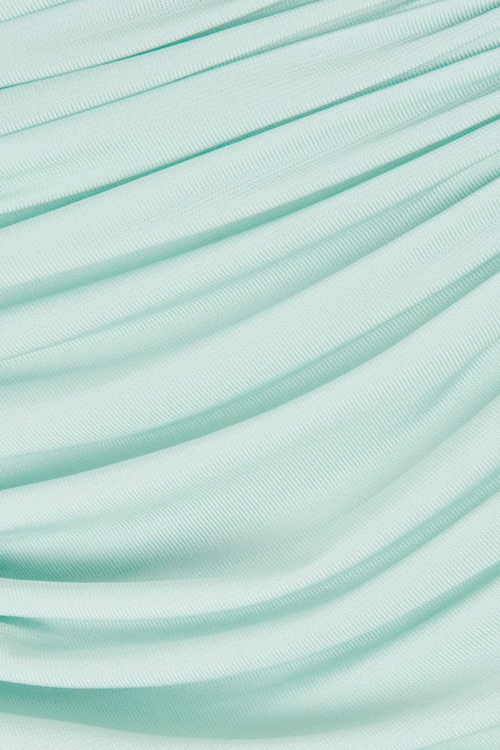 Gini Fitted Half-High Neck Pleated Maxi Dress