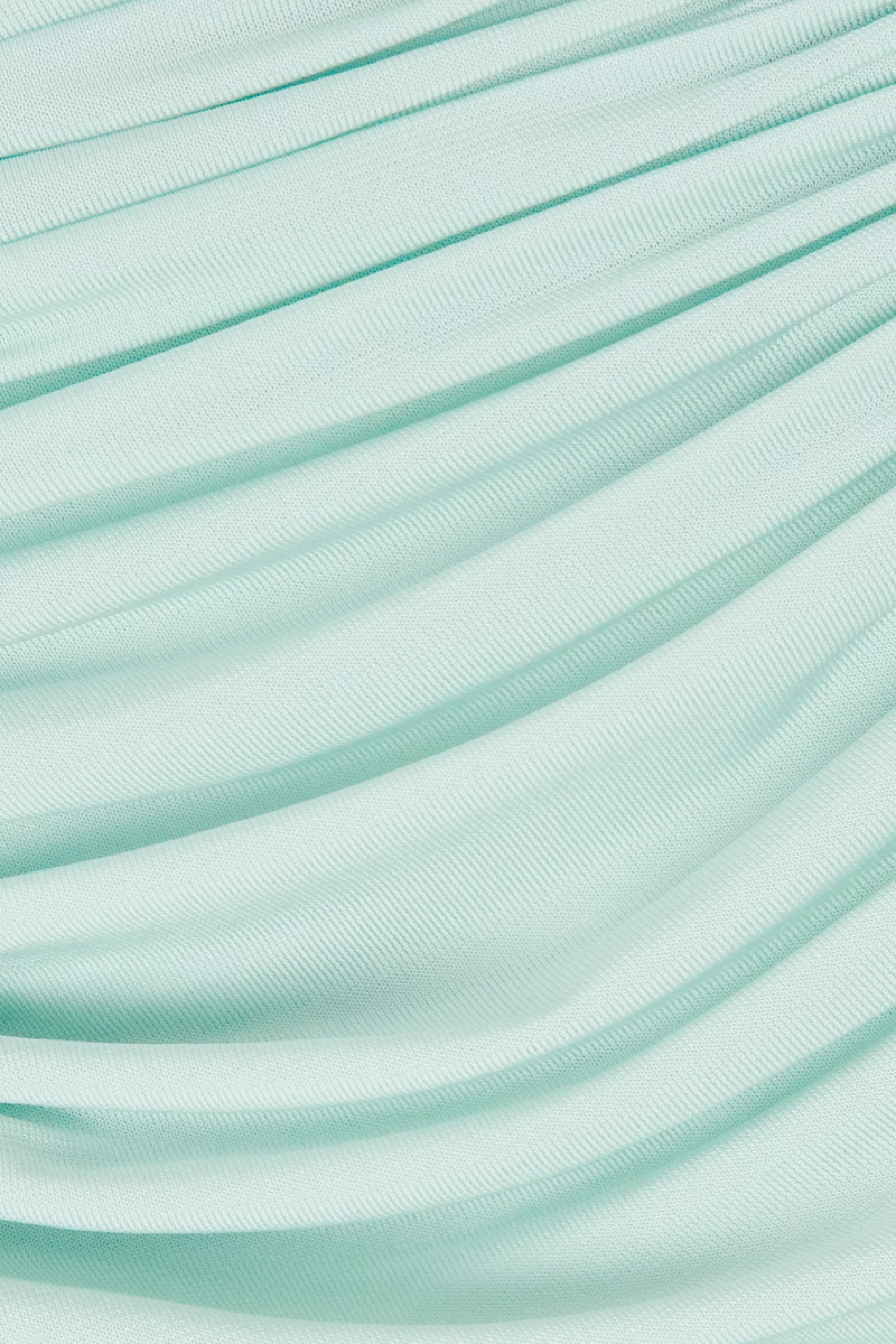 Gini Fitted Half-High Neck Pleated Maxi Dress