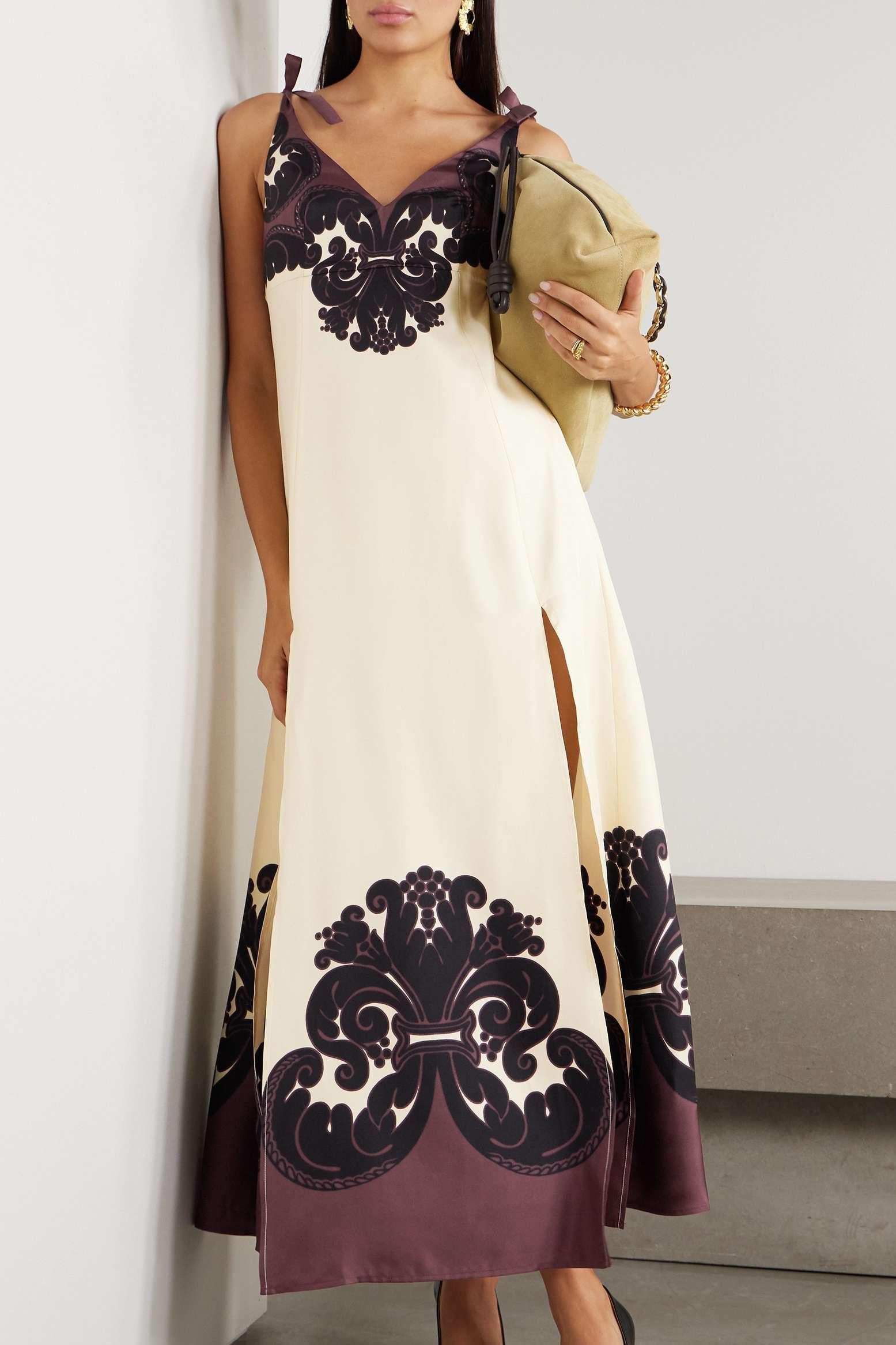 Judith Minimalist Printed Maxi Dress Evening Wear Edit