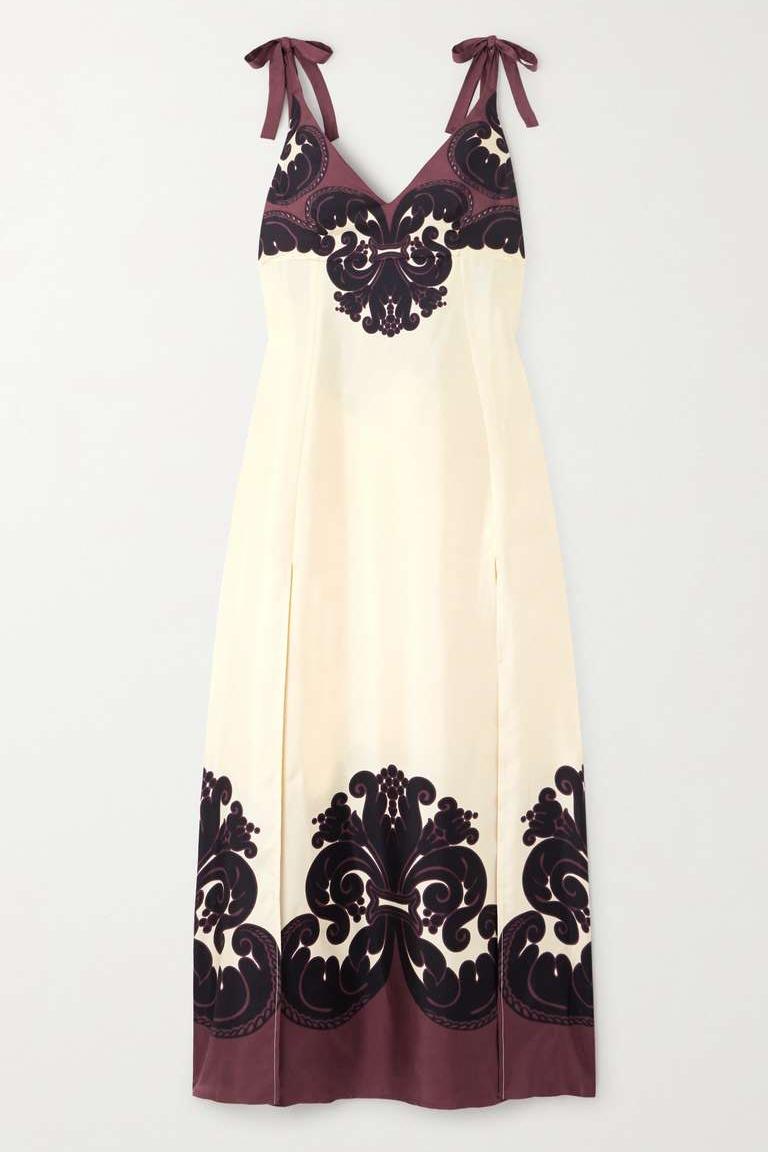 Judith Minimalist Printed Maxi Dress Evening Wear Edit