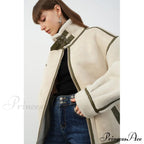 Warm Loose Leather Patchwork Jacket