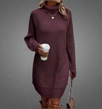 Verónica Elevated Warm Sweater Dress for Women Evening Wear Edit