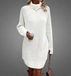 Verónica Elevated Warm Sweater Dress for Women Evening Wear Edit