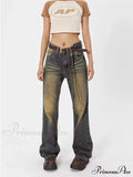 Wash Made Old Blue Micro Flared Retro Trendy Jean