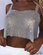 WENDY TOP WITH RHINESTONES