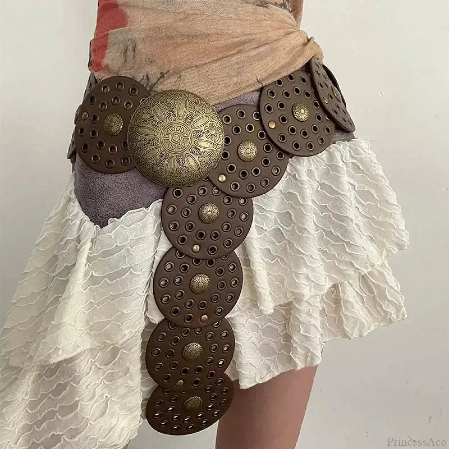 Western Mysterious Cowhand Broad Rivet Strap
