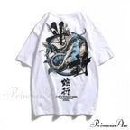 White Cartoon Female Kawaii Tops Tee