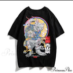 White Cartoon Female Kawaii Tops Tee