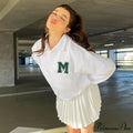 White Loose Letter Print T-shirt