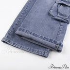 Wide Leg High Waist Straight Trousers Overalls