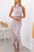Antonia Chic Dress with a High Neckline Evening Wear Edit
