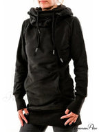 Hooded Drawstring Slim Fit Sweatshirt