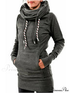 Hooded Drawstring Slim Fit Sweatshirt