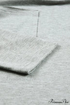 with - Arm Oversized Top Pockets Drop Gray