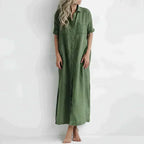 Glenda Minimalist Long Summer Dress Designer Edit