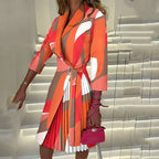 Araxie Timeless Notched Collar Blazer Dress Evening Wear Edit