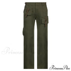 Woman High Waist Baggy Straight Leg Jeans