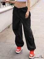 Women Fashion Casual Drawstring y2k Pants