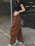Women Fashion Casual Drawstring y2k Pants