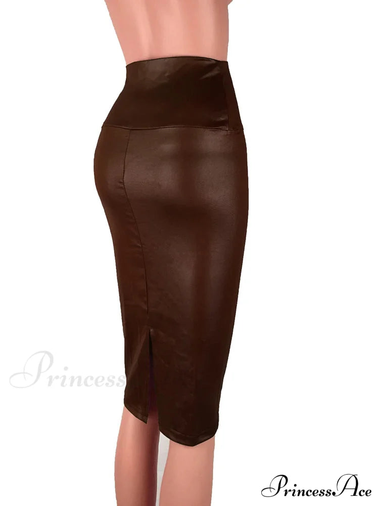 Women New Fashion Back Split  Sexy Skirt