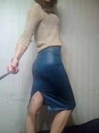 Women New Fashion Back Split  Sexy Skirt