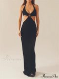 Women Party Hollow Out Maxi Dress
