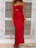 Women Summer Satin Tube Solid Color Strapless Off Shoulder Slim 3D Flower Vestidos with Scarf